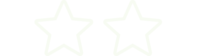 Two white stars aligned horizontally on a transparent background.