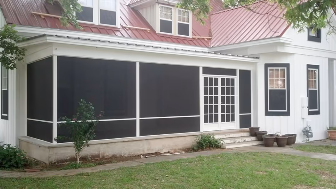 Stationary porch screen