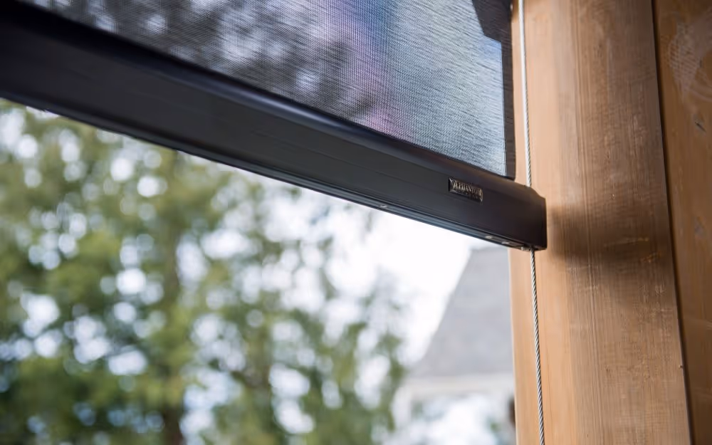 Motorized screen cable guide system