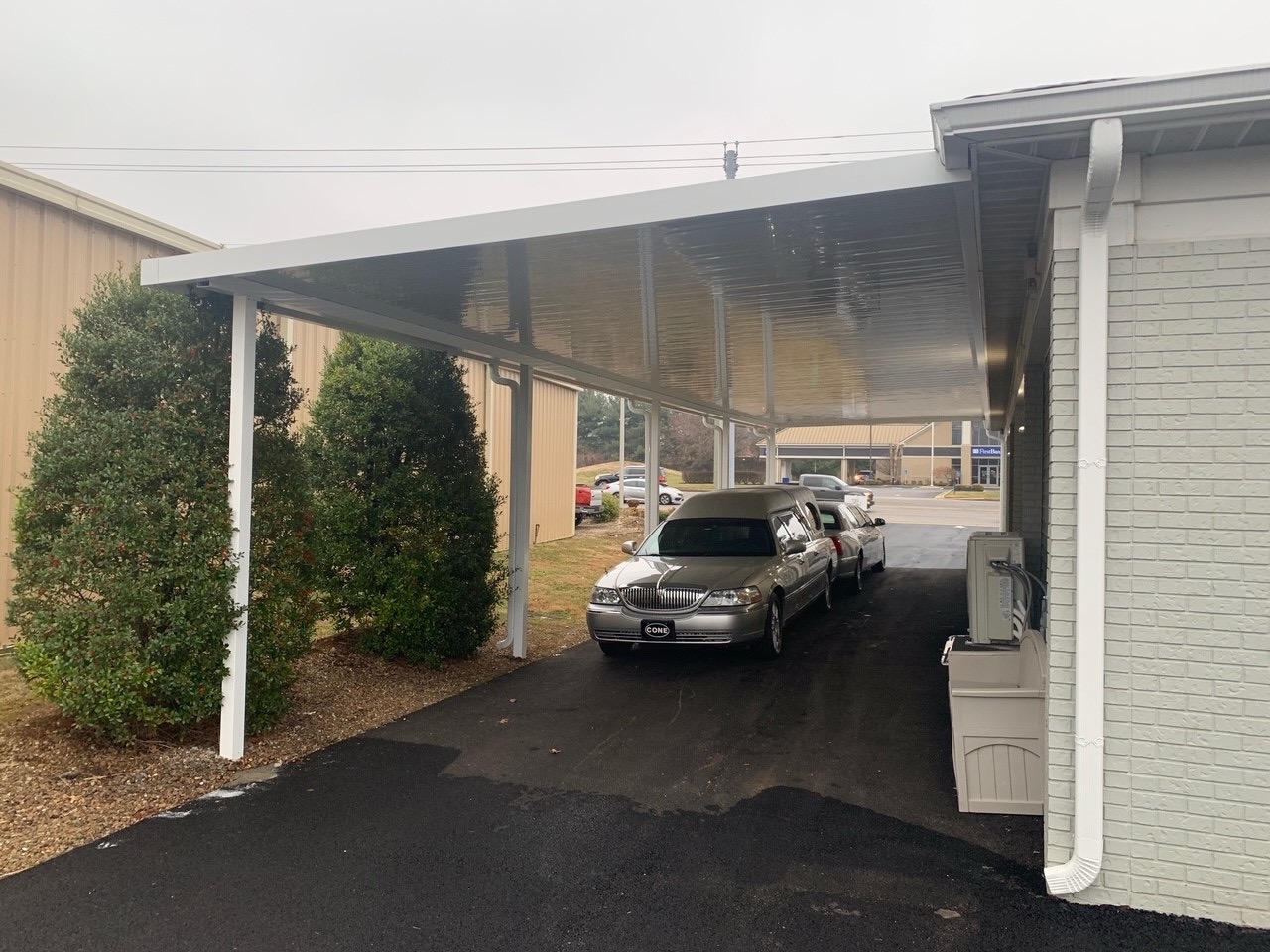 Funeral Home Carport Metal Cover