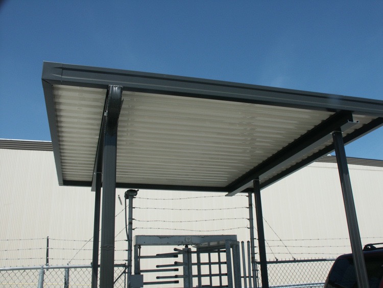Secure Facility Overhead Metal Entrance Cover