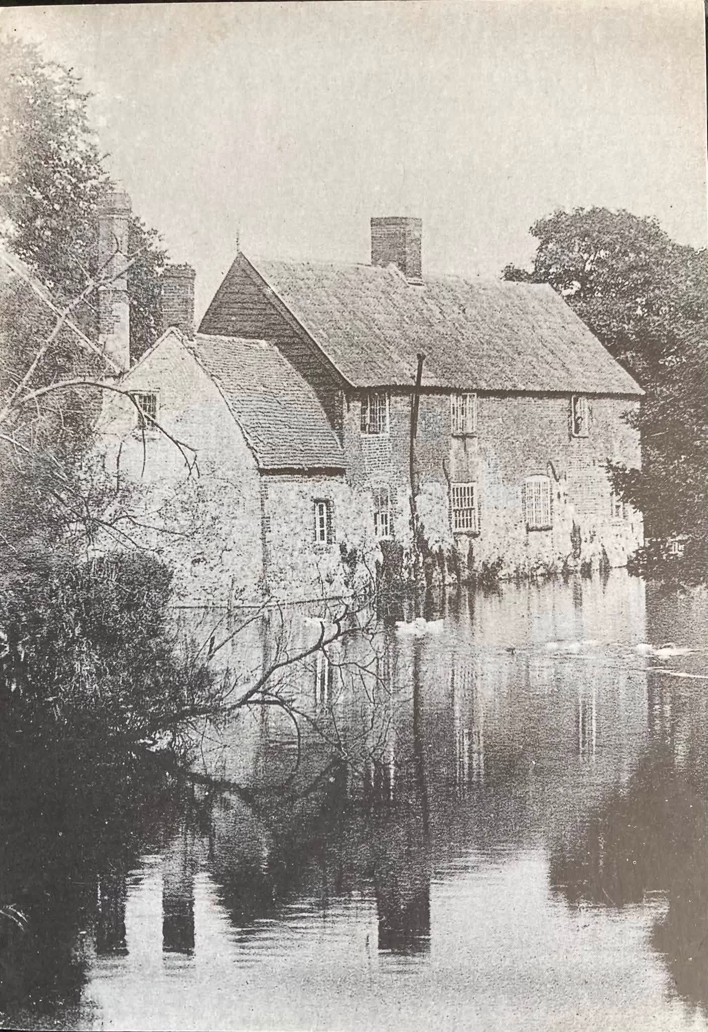 Picturesque view of the Old St Cross Mill & pond behind Crocker Street taken in 1907.