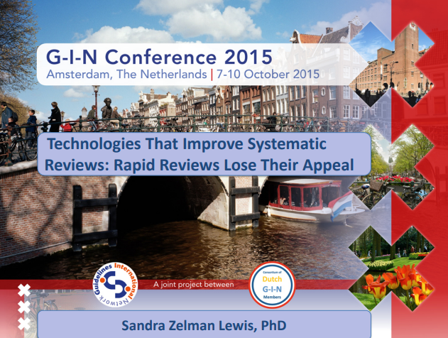 Technologies That Improve Systematic Reviews-Rapid Reviews Lose Their Appeal