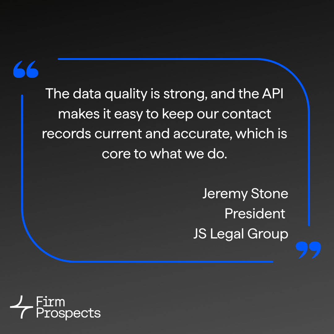 Firm Prospects + UniCourt review and client quote