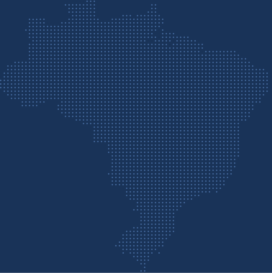 Mapa comparativo mostrando a evolução do alcance da instituição de ensino nos primeiros 12 meses de parceria com a UOL EdTech
