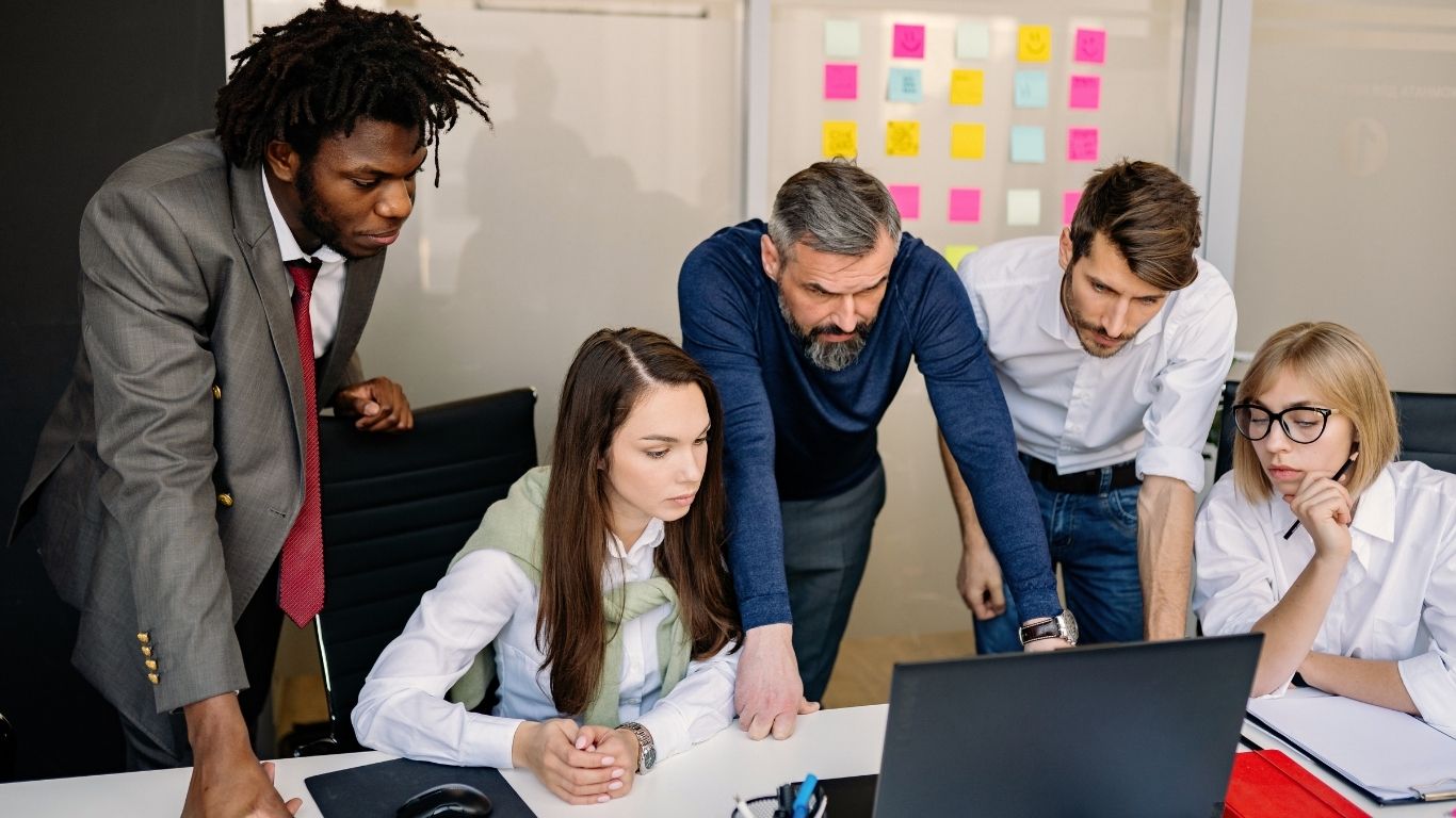 Team at in-person workshop at Microsoft Development center