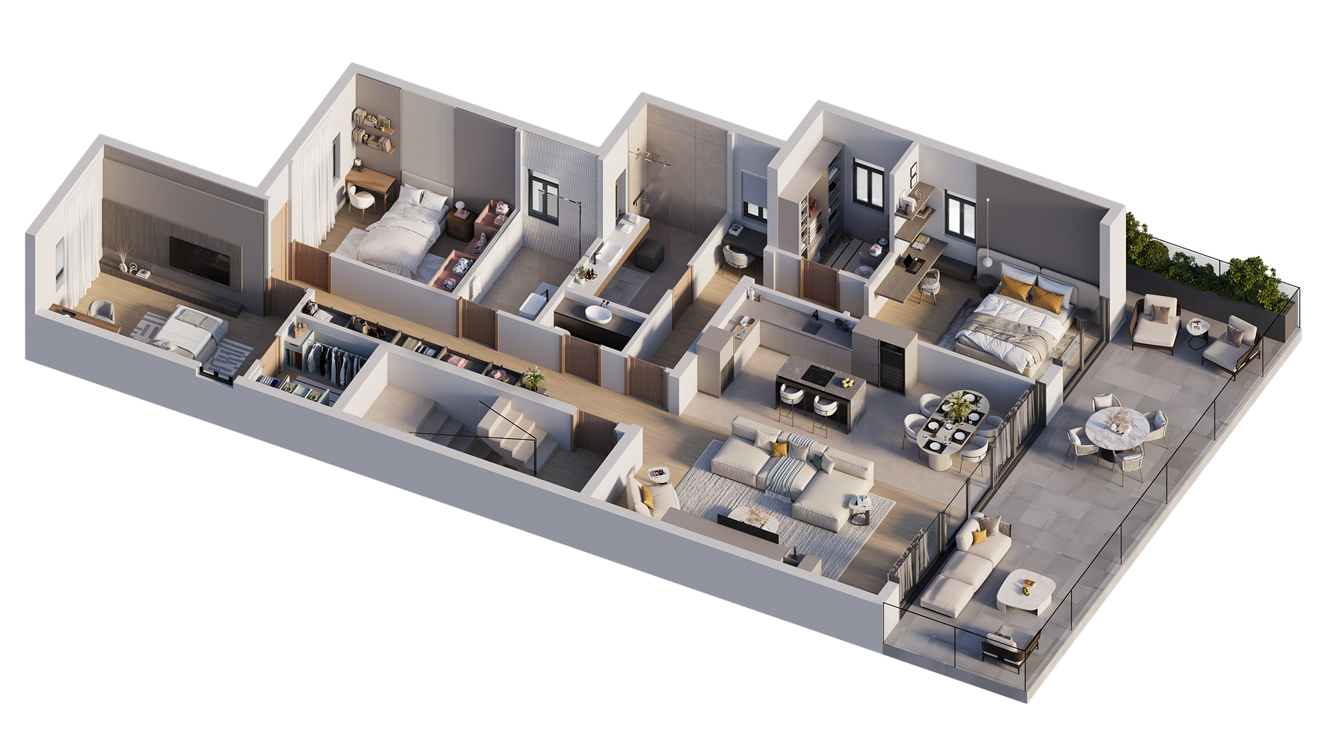 Floor plan of Residence B2 at Čardak Residence