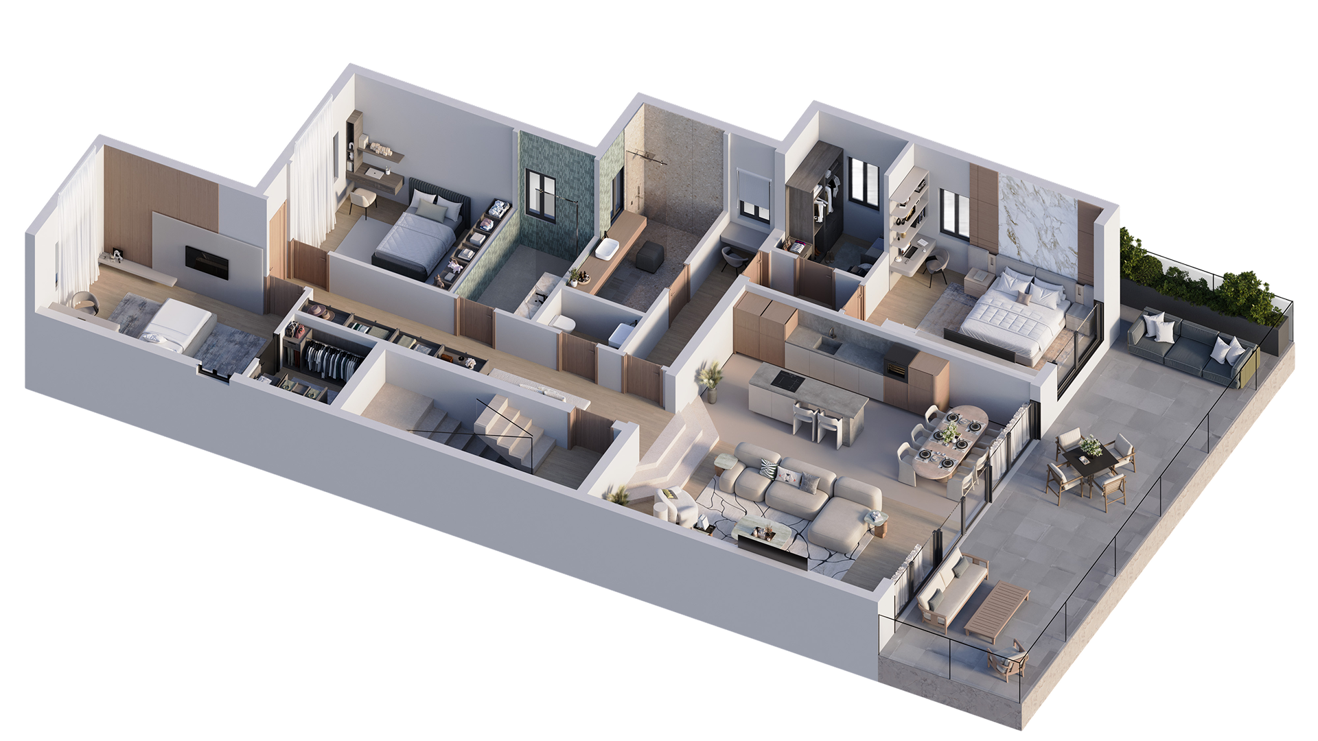 Floor plan of Residence A2 at Čardak Residence