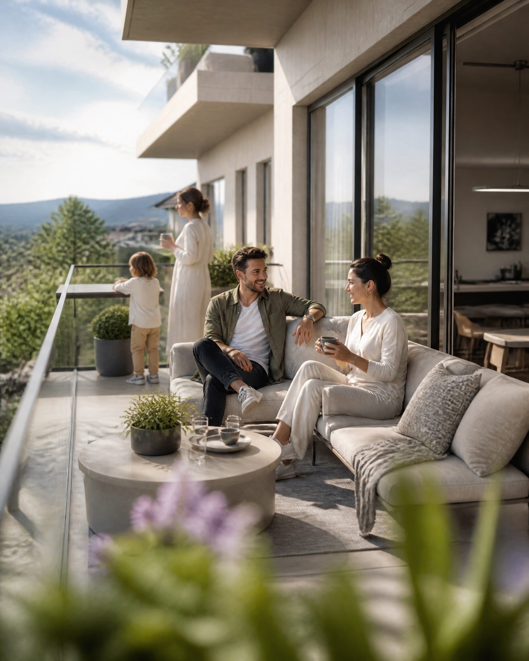 Private rooftop lounge of Residence B2