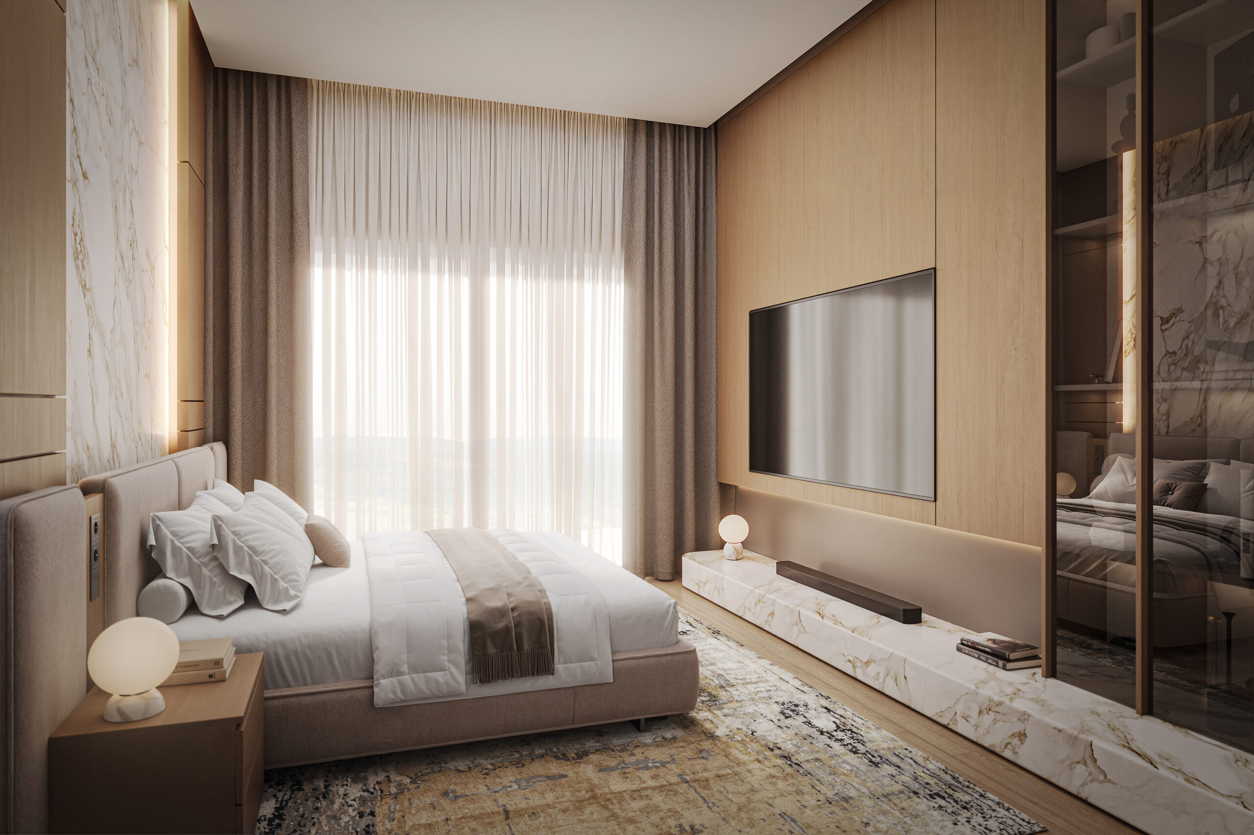 Bedroom interior of Residence B2