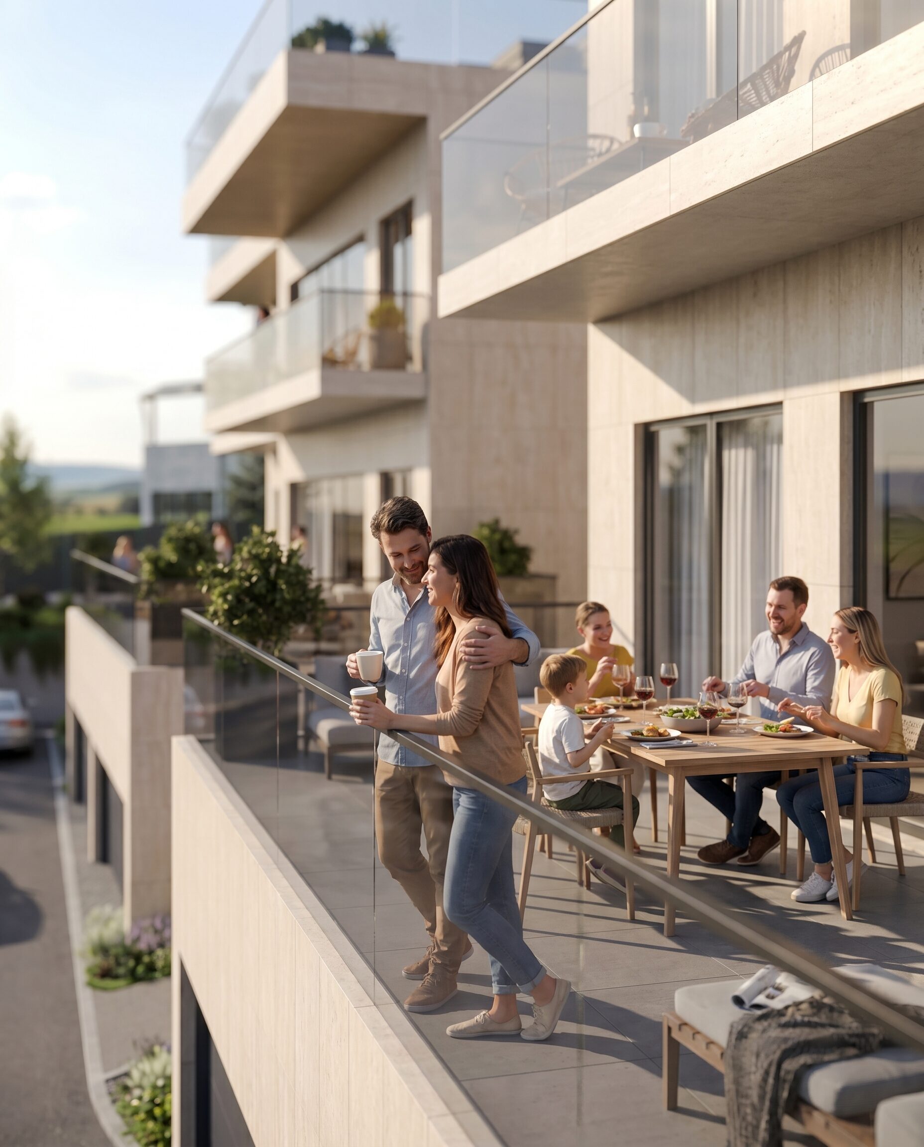 Private terrace and garden of Residence C1