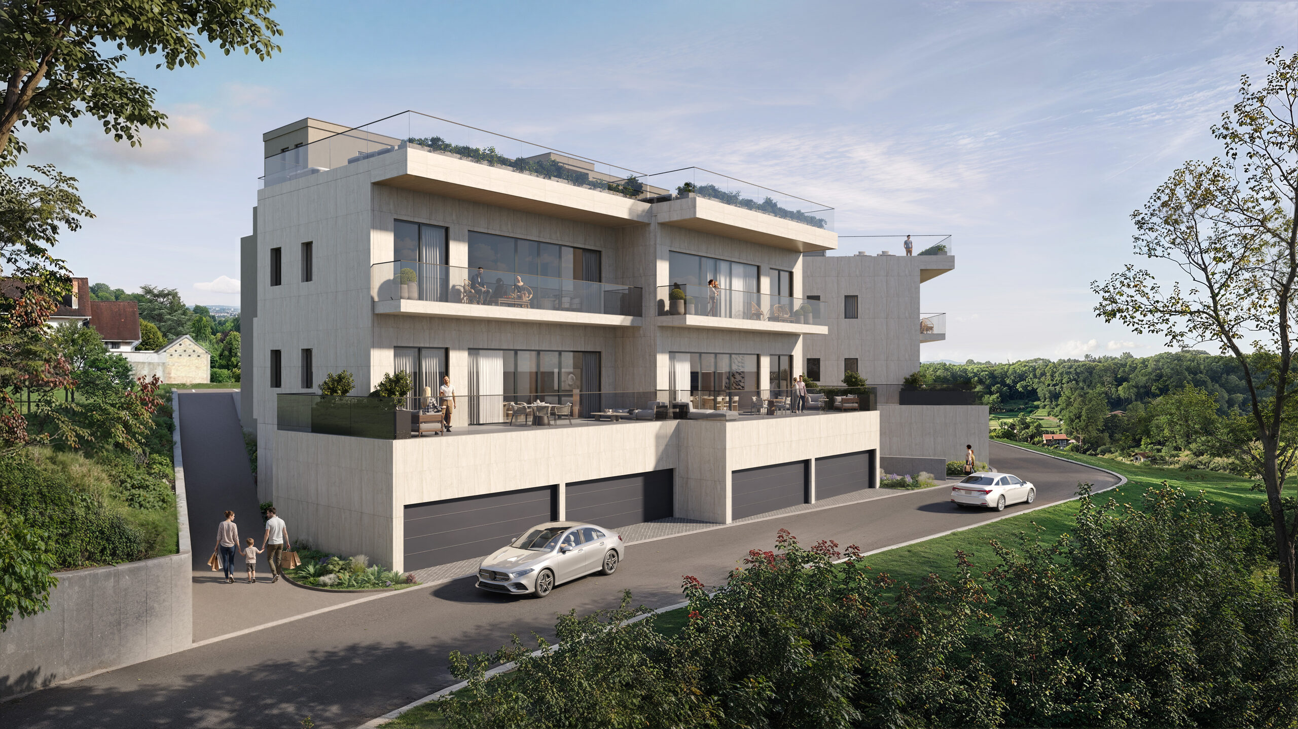 Side exterior view of Čardak Residence
