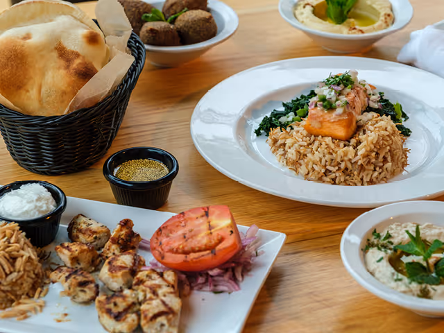 plates of food on a table