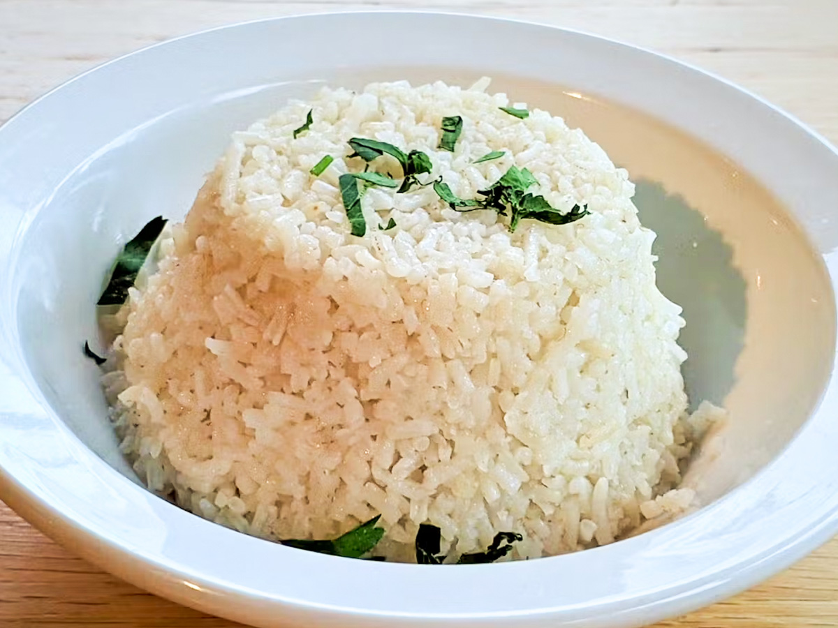 a bowl of basmati rice