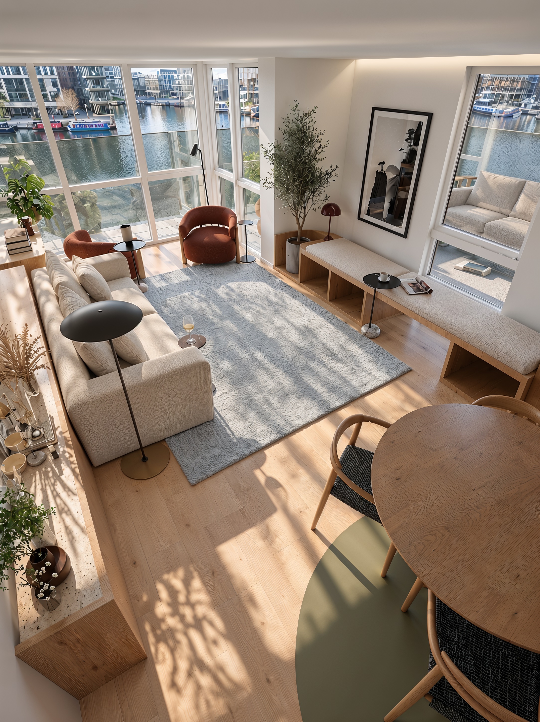 Room Edit : étude conceptuelle de salon à Dublin 4, projet non réalisé