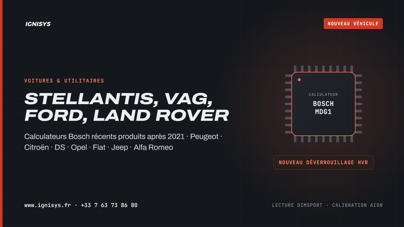 Groupe Stellantis, VAG, Ford et Land Rover : les calculateurs Bosch récents s’ouvrent