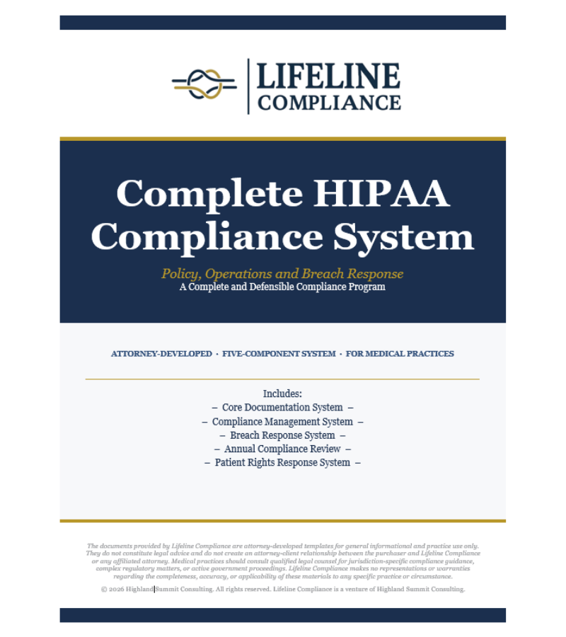 Complete HIPAA Compliance System
