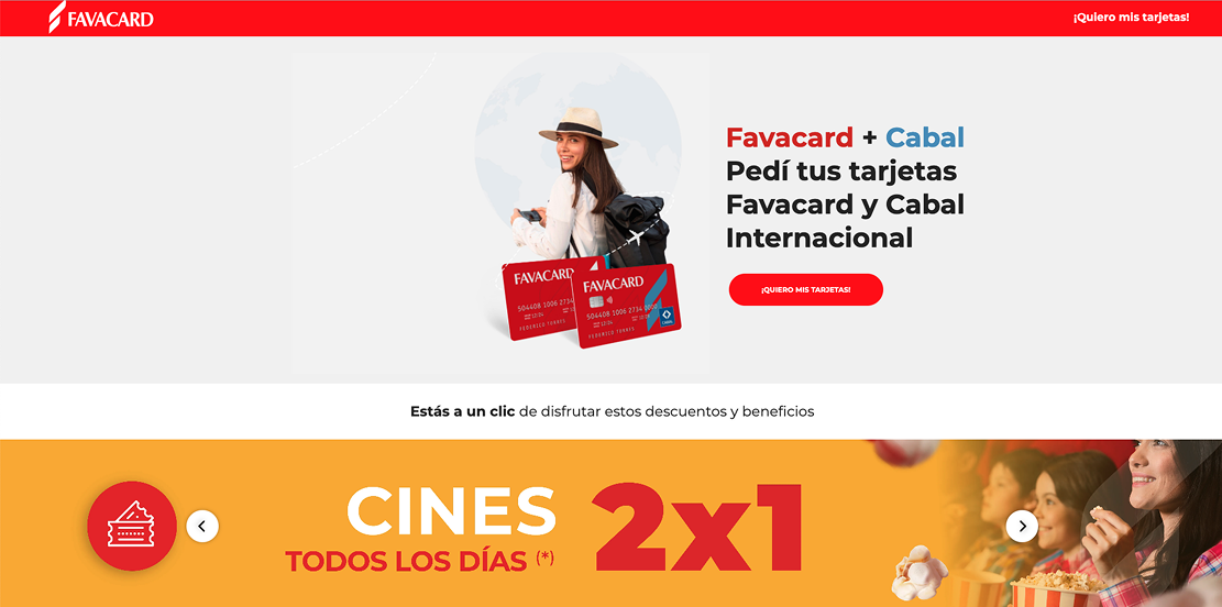 Captura de pantalla de la app Favacard — plataforma de onboarding digital Digi
