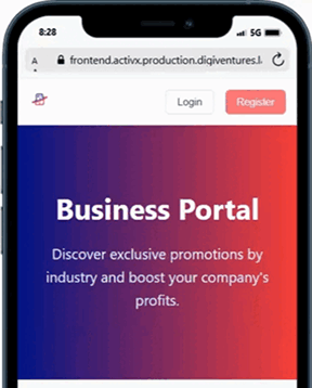 Portal Comercios — autogestión de ofertas y métricas para comercios asociados