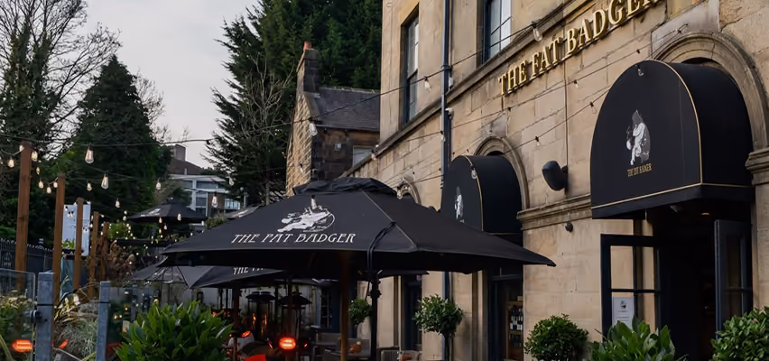 The Fat Badger pub exterior in Harrogate