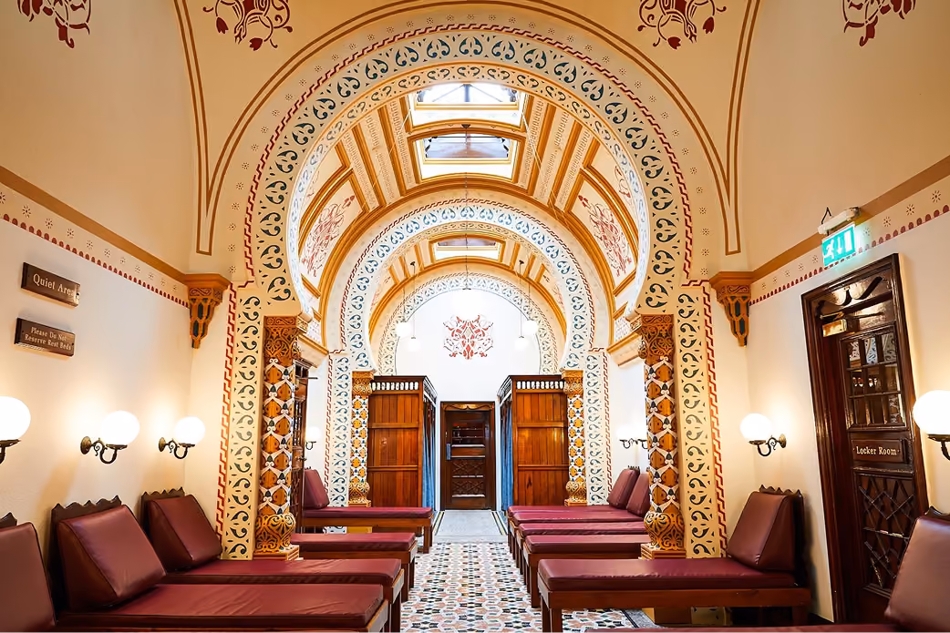 Ornate interior of the Turkish Baths, Harrogate