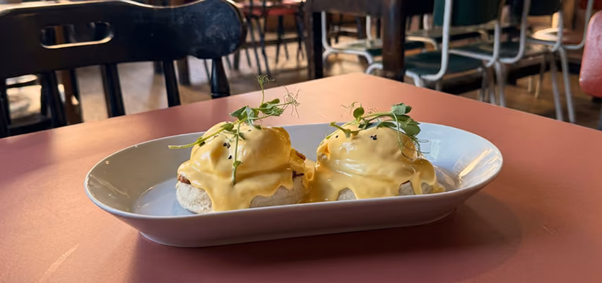 Eggs Benedict brunch at Major Tom's Social, Harrogate
