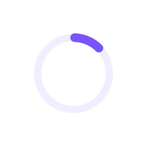 An animation of a loading circle