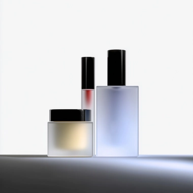 A blue tone half face portrait person