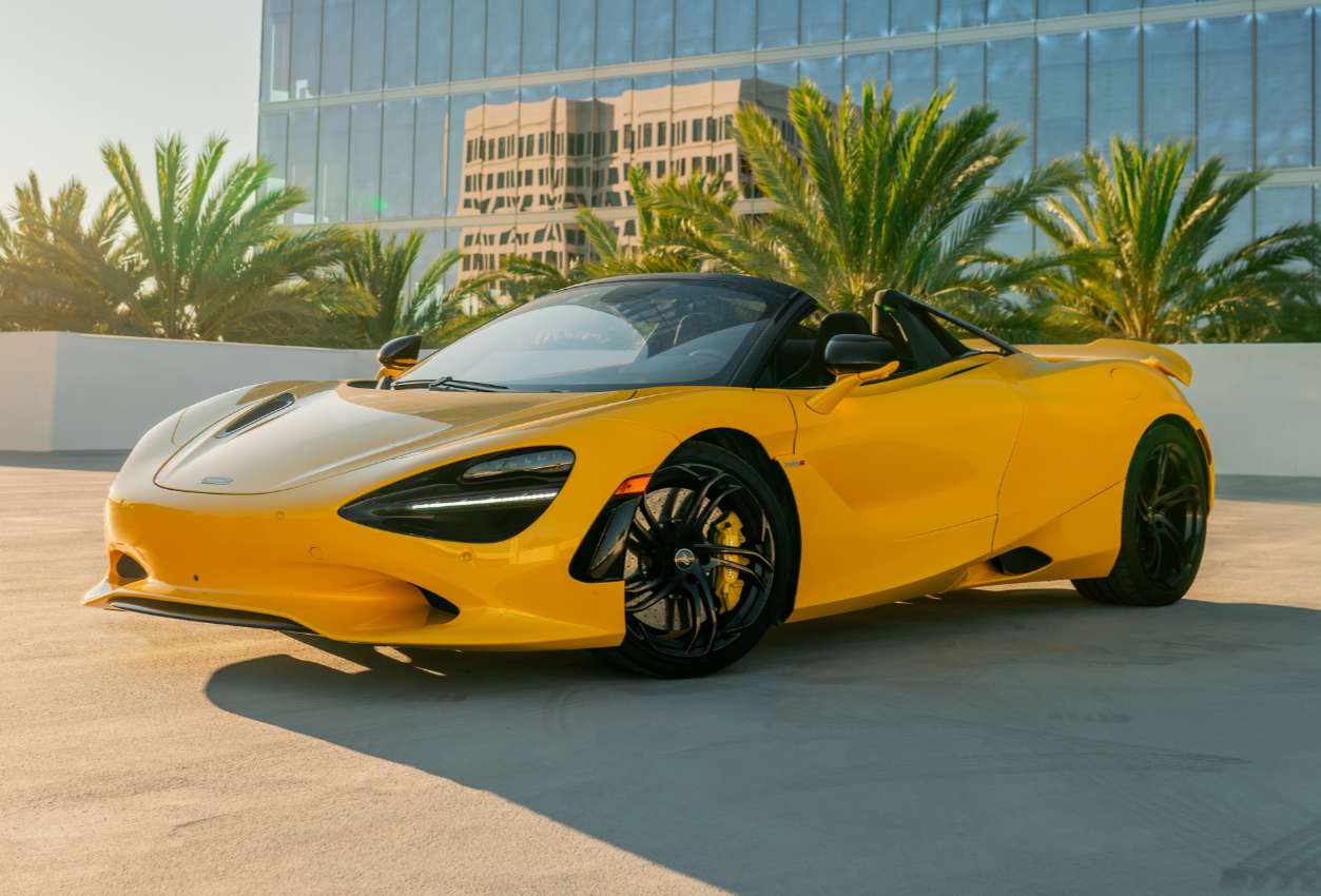2024 McLaren 750S Spyder exotic car rental Beverly Hills