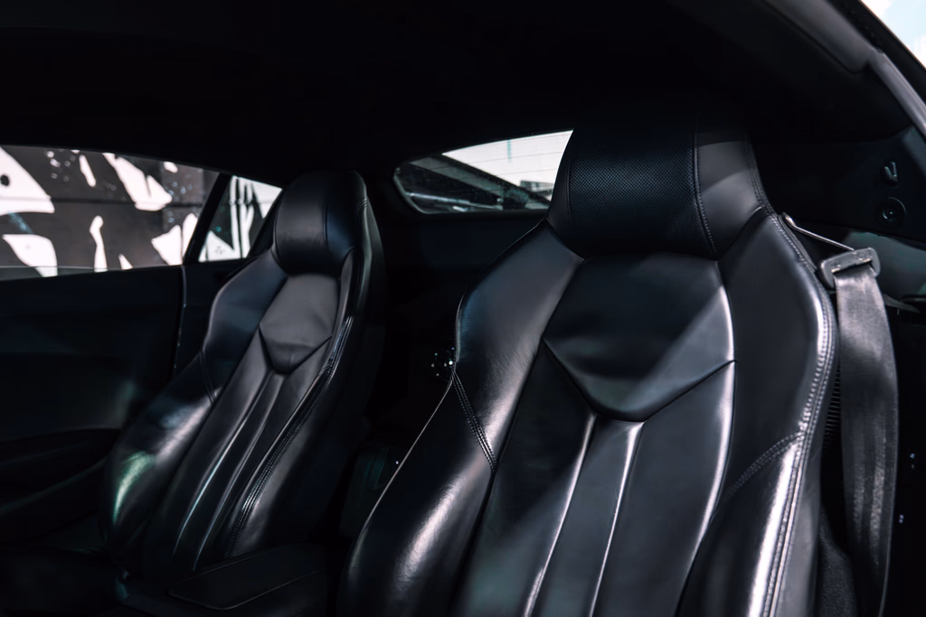 2022 Audi R8 V10 Satin Black rear view exotic car rental