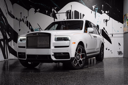 Rolls Royce Cullinan Black Badge White luxury SUV available Beverly Hills