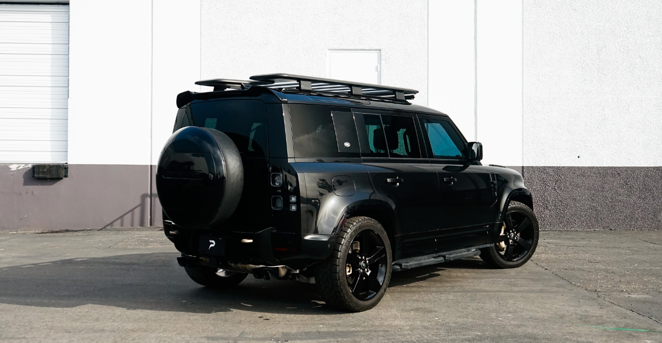 2024 Land Rover Defender X headlight detail Black Beverly Hills