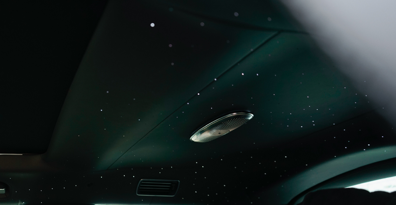 2021 Mercedes-Benz Maybach GLS600 Two Tone Black and Silver rear view exotic car rental