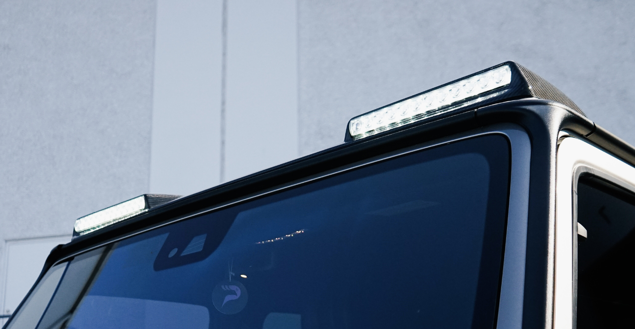 Mercedes-Benz G63 AMG Brabus steering wheel and dash Black interior OC