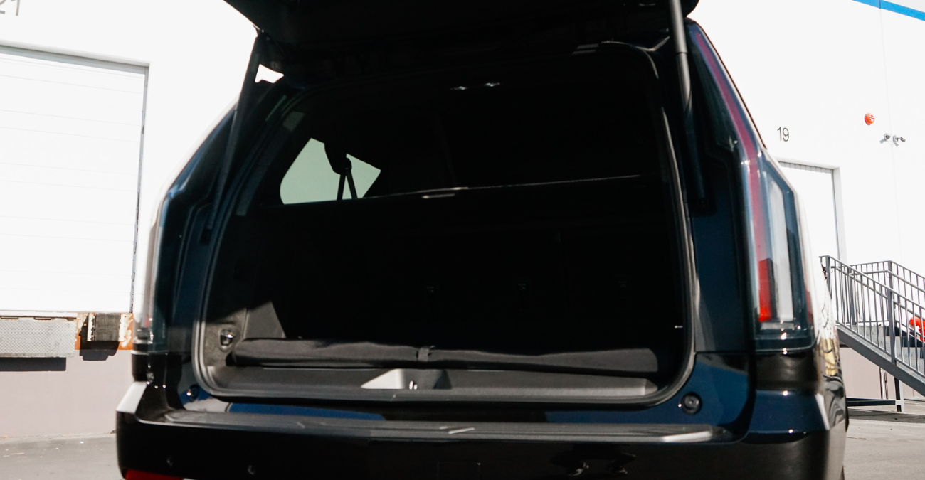 2025 Cadillac Escalade ESV Executive Black luxury SUV Beverly Hills