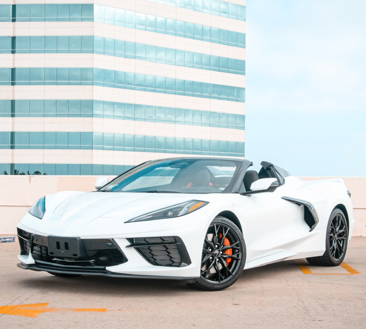 2021 Corvette Stingray Convertible sports car for hire in Orange County