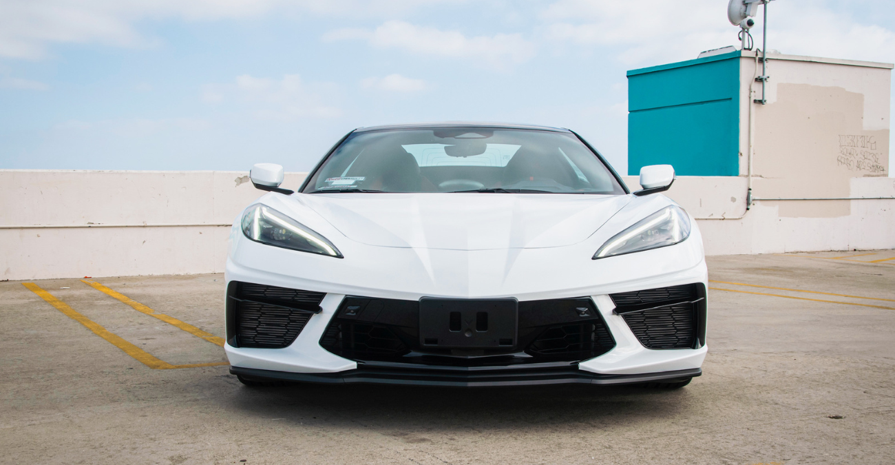 2021 Corvette Stingray Convertible close-up detail shot Irvine