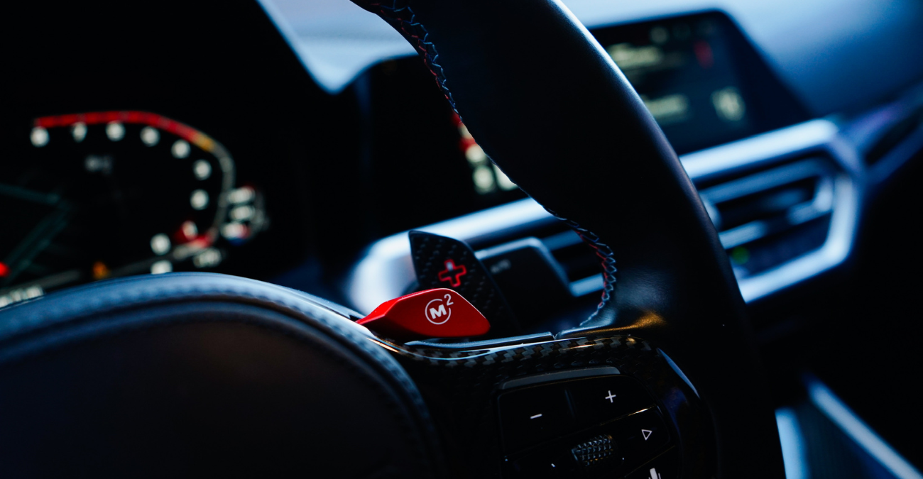 BMW M4 Competition side profile Grey supercar SoCal rental