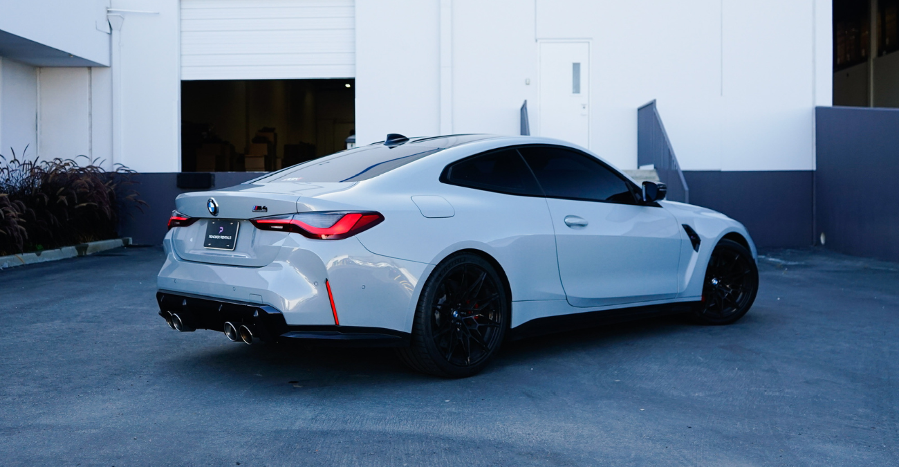 2022 BMW M4 Competition headlight detail Grey Beverly Hills