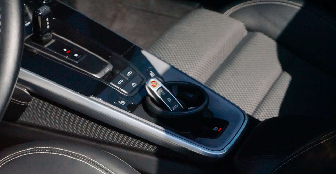 2022 Porsche 911 Carrera 4S Cabriolet White rear view exotic car rental