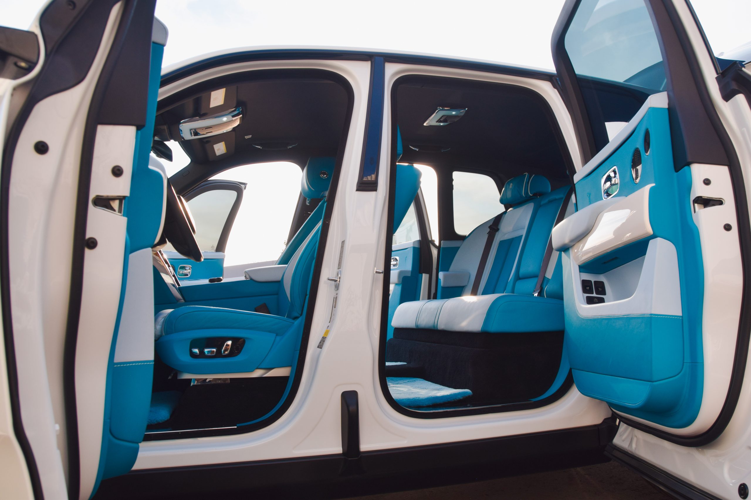 Rolls Royce Cullinan cockpit dashboard exotic car rental OC