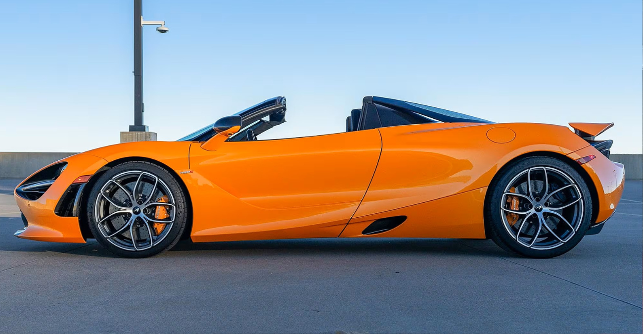 2020 McLaren 720S Spider Performance front three-quarter Orange SoCal