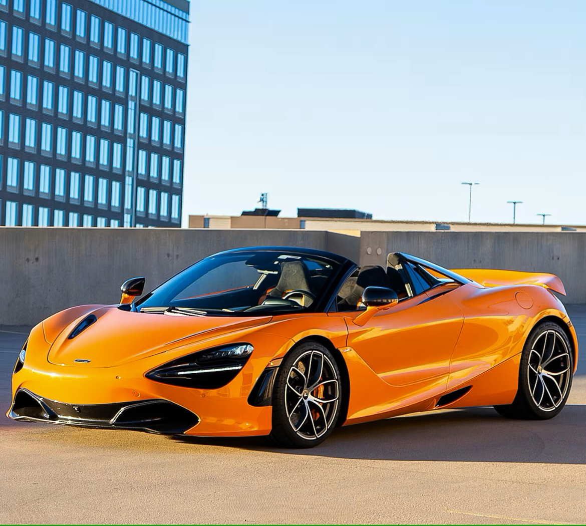 McLaren 720S Spider Performance Orange supercar available Beverly Hills