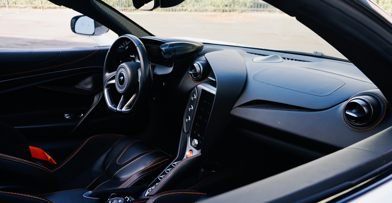 2024 McLaren 750S Spyder luxury interior Black / Orange Southern California