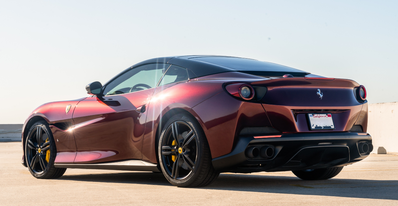 2020 Ferrari Portofino close-up detail shot Newport Beach