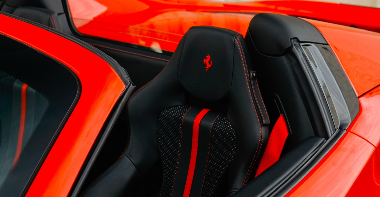 2021 Ferrari F8 Spider wheel detail luxury vehicle Irvine