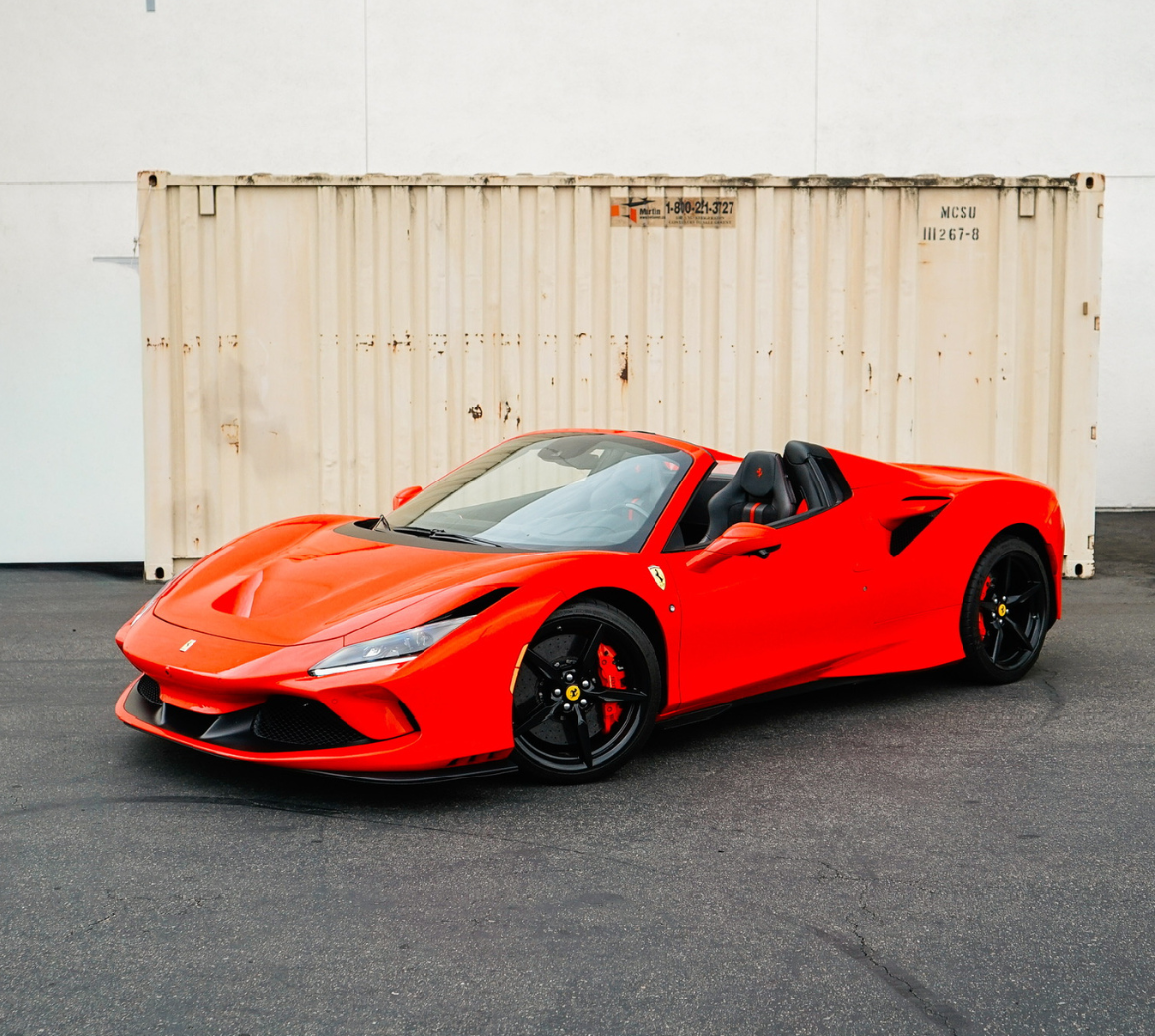 Rent a Red Ferrari F8 Spider in Orange County