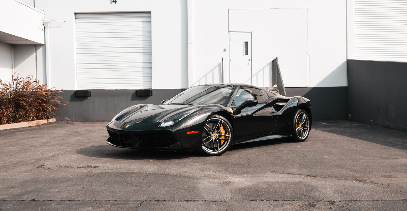 Ferrari 488 Spider Black supercar available SoCal