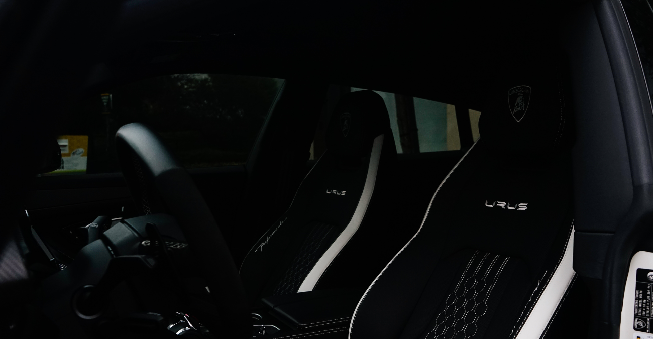 Lamborghini Urus Performante side profile White luxury SUV Southern California rental