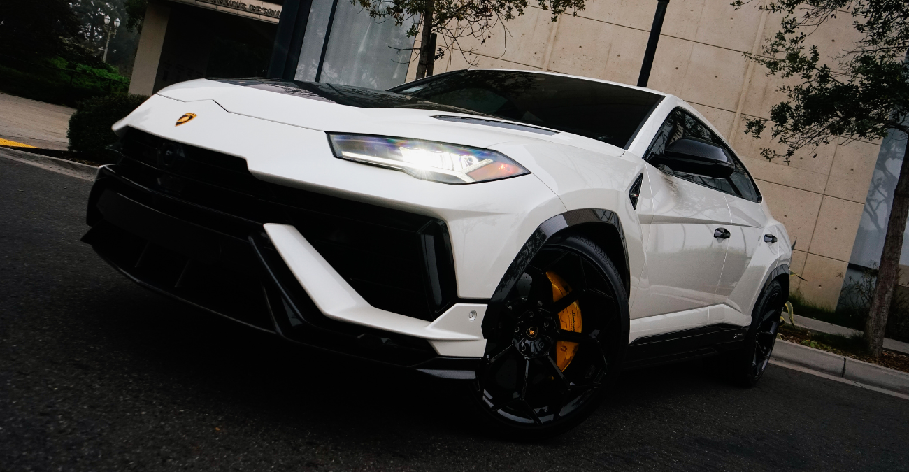 2024 Lamborghini Urus Performante White luxury SUV Beverly Hills